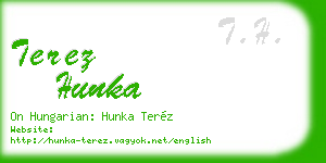 terez hunka business card