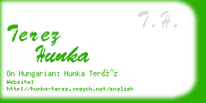 terez hunka business card